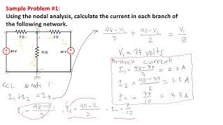 Basic Nodal Analysis Sample Problems [upl. by Chladek175]