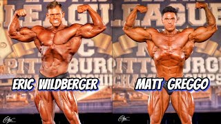 Eric Wildberger 1st Place VS Matt Greggo 2nd Place Physique Comparison at Pittsburgh Pro 2024 [upl. by Duester516]