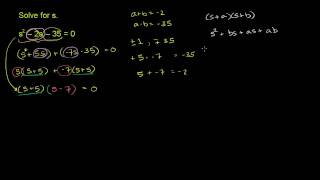 Solving quadratics by factoring [upl. by Irallih753]