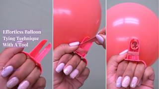 Effortless Balloon Tying Technique With A Tool  How To  eFavormartcom [upl. by Boff92]