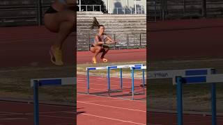 HURDLE JUMPS 🔥 training hurdle jumps sports [upl. by Gnurt]