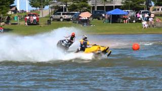 Snowmobile Watercross Race  Flatrock Inn Lowville NY  July 2011 [upl. by Castro891]