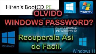 Recuperar clave de Windows con Hiren’s BootCD PE Facil y rapido [upl. by Griseldis]