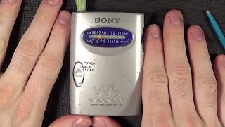 Sony FMAM WALKMAN SRF59 Teardown and Demonstration [upl. by Hands]