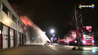 Zeer grote brand in bedrijfsverzamelgebouw Lorentzstraat Bleiswijk [upl. by Euqirdor]