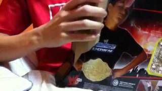 Unboxing WWE World Heavyweight Championship Mattel21011 [upl. by Etsirhc]