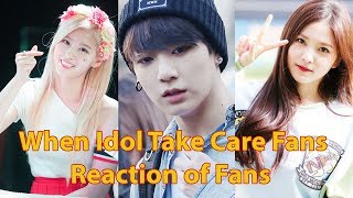 When Idol Take Care Fans  Reaction of Fans  KNET [upl. by Fonville]