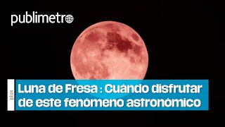 Luna de Fresa 2024 Dónde y cuándo ver este fenómeno [upl. by Eirallam]