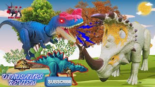 Big Indominus Rex VS Big Therizinosaurus  After Battle Review Mattel Dinosaur [upl. by Gavrah905]