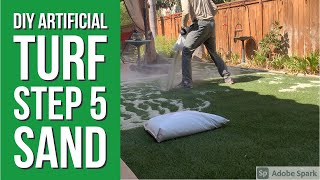 ⑤ How to Install Artificial Grass DIY  Sand [upl. by Rehtaef]