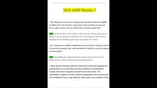 2024 AHIP Module 5 Exam Questions and Answers Verified by Expert [upl. by Braun510]