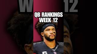 QBs Rankings for Fantasy Football Week 12 nfl shorts [upl. by Eibbed]