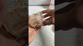 How to make resin jar 🫙 transparent jar making with resin  diy jar resinart jarmaking art [upl. by Laspisa]