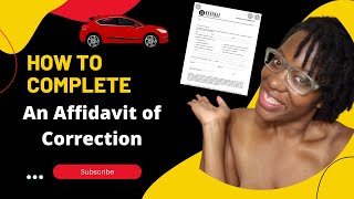 How to Complete an Affidavit of Correction notarylife [upl. by Paryavi]