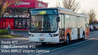 CDC Tullamarine 51 Volvo B8RLE Volgren Optimus [upl. by Mayman]