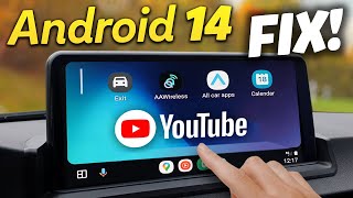 Android 14 FIX for Fermata Auto and CarStream with AAWireless Android Auto Adapter [upl. by Fessuoy]