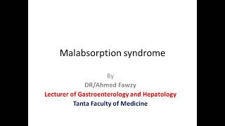 Malabsorption syndrome [upl. by Ellenhoj]