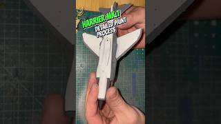 Harrier MK1 classic fighter jet assembly and paint modelairplane scalemodelbuilding scalemodel [upl. by Weisman]