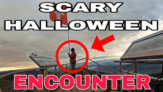 Cowboy Camping on a Haunted Mountain a Scary Halloween Adventure [upl. by Ahsap]