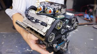 Miniature V8 Engine Runs like the Real Thing  78cc DOHC 6HP [upl. by Donnenfeld]