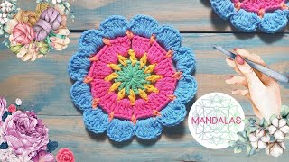 Minis o pequeños Mandalas en Crochet  Paso a Paso [upl. by Nara411]