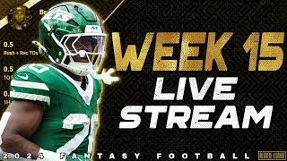 Week 15 Live Stream QampA  2024 Fantasy Football [upl. by Moorish]