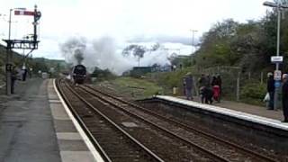 34067 amp 70013 power through Liskeard with the Great Britain 2 [upl. by Ariahaj]