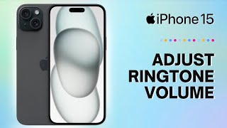 How to Adjust Ringtone Volume on iPhone 15 [upl. by Hteazile535]