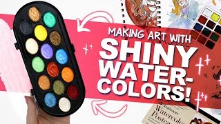 OooOOOoo SHINY ✨ Mystery Art Box  Paletteful Packs Unboxing  Pearlescent Watercolors [upl. by Llenoil192]