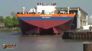 Awesome big ship launches [upl. by Eves]