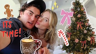 decorating for christmas 🎄🎀☃️ VLOG [upl. by Pammy]