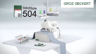 Stitch Type 504 Overlock Stitch [upl. by Mildrid]