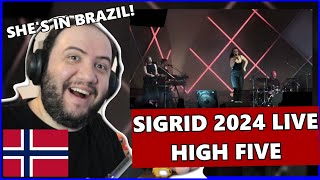 Sigrid  High Five Live in São Paulo Brazil May 23rd 2024 Utlendings Reaksjon 🇳🇴 Nordic REACTION [upl. by Akinam866]