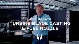 GT50 Engine  Turbine Blade Casting amp Fuel Nozzle Update [upl. by Adlai]