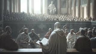 A Philosopher Gives a Lesson Inside the Roman Senate [upl. by Ytirev202]