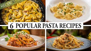 6 Must Try Popular Pasta Recipes  A Gastronomic Journey [upl. by Rici]