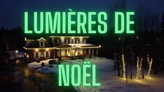 Installation lumières de Noël à Blainville  Éclairage Extérieur Montréal  Éclairage de Noël [upl. by Hanae57]