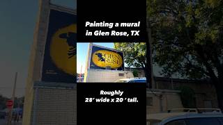 A mural for Glen Rose TX glenrosetx mural thankful texas drgorillapaints muralpainting [upl. by Octavla511]