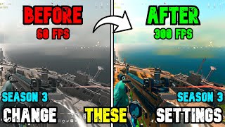 BEST PC Settings for Warzone 3 SEASON 3 Reloaded Optimize FPS amp Visibility [upl. by Janessa]