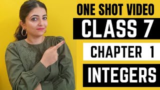 Integers  Chapter 1  Class 7  One shot video [upl. by Odrareve194]