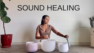 10 Minute Crystal Singing Bowl Meditation  Sound Healing For Relaxation amp Stress Relief [upl. by Antebi]