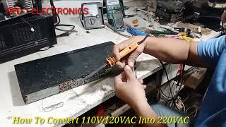 How To Convert 110120VAC Into 220VAC  Capacitor at Resistor lang ang 110V Nagiging 220VAC na [upl. by Necila911]