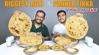 PANEER TIKKA amp ROTI EATING CHALLENGE  Punjabi Sabji amp Roti Eating Competition  Food Challenge [upl. by Nahoj84]