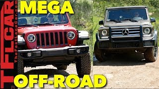 Best of America vs Germany OffRoad Mercedes GWagon Takes on the New Wrangler [upl. by Ytak]