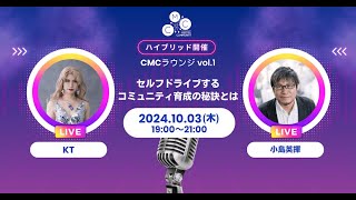 CMC Lounge 初開催 1 「〜セルフドライブするコミュニティ育成の秘訣とは〜」 [upl. by Matthews]