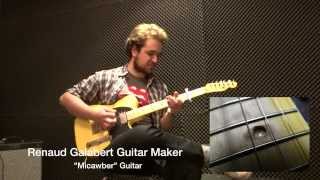 tele style guitar quotMICAWBERquot by RENAUD GALABERT guitar maker [upl. by Suirrad]