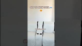 OLD TO NEW SOFA 🛋️ 😍 HOW TO FIX YOUR SOFA COVER 🛋️😍💡shorts [upl. by Nagoh]