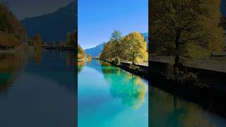 Fall 🍁 in Interlaken Switzerland 🇨🇭 interlaken switzerland shorts [upl. by Sarad]