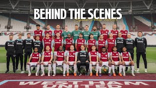 quotIll Stand On My Tippy Toesquot 😂  West Ham Team Photo  Behind The Scenes 🎥 [upl. by Ahtel795]