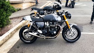 Thruxton RS  Drive by Exhaust sound 4K [upl. by Babita]